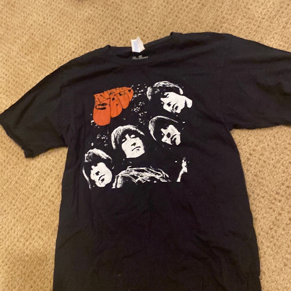 rubber soul beatles album cover tshirt
